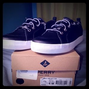 NIB Sperry Leather Slip On Sneakers